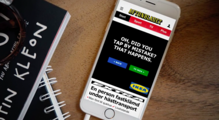 Ikea создала перцептивные интернет-баннеры