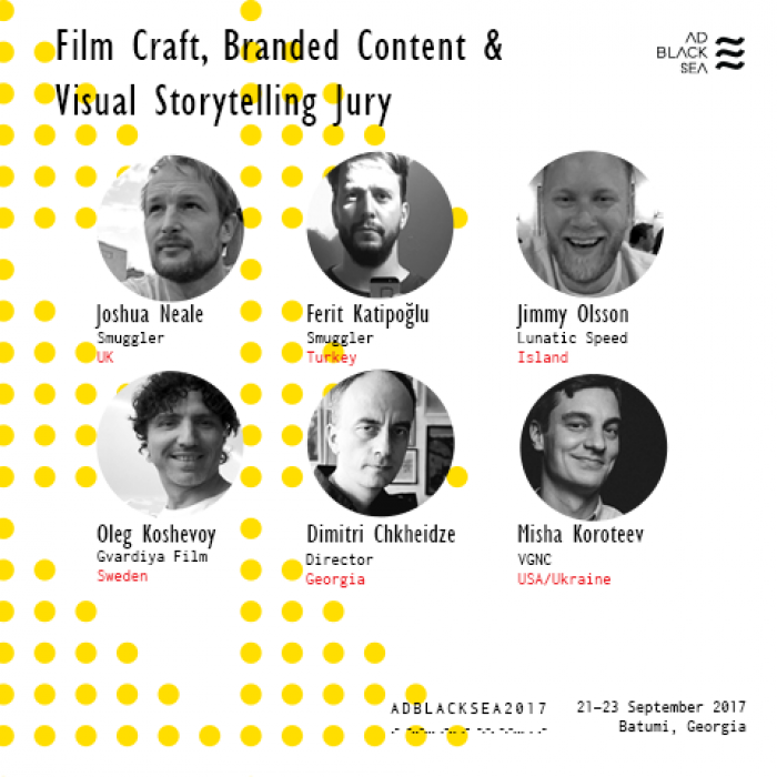 Ad Black Sea 2017 анонсирует команду жюри Film Craft, Branded Content & Visual Storytelling