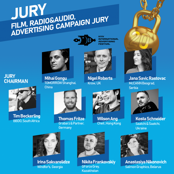 20-ий КМФР оголосив журі Film, Radio&Audio, Advertising Campaign
