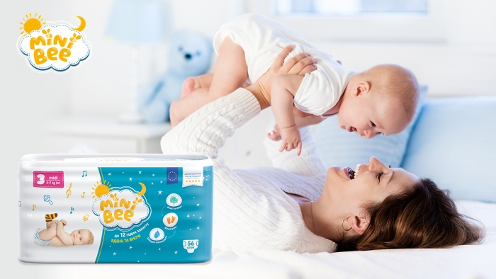 MiniBee – новый бренд детских подгузников от AG brand marketing