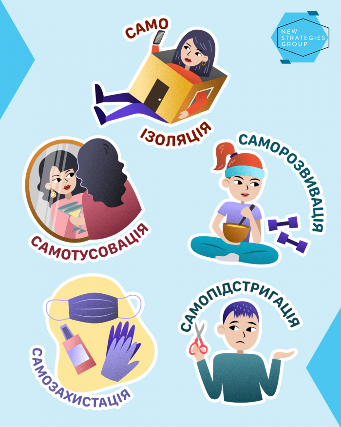 New Strategies Group обыграло самоизоляцию в стикерах