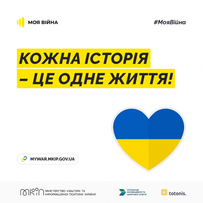 2 тисячі історій українців на Міжнародній платформі #МояВійна зібрали понад 2,5 мільйони переглядів 